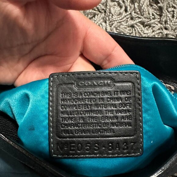 Coach Black Leather Mini Bag with Turn Lock - Picture 3 of 8